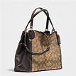 COACH Edie Shoulder Bag 28 In Signature Jacquard in Black - Lyst