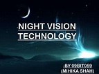 Seminar on night vision technology ppt