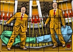 British Art Duo Gilbert and George Are Drinking Champagne in the Studio ...