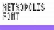 Metropolis Font Free Download - Free Fonts Family Download