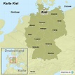 Karte Kiel von ortslagekarte - Landkarte für Deutschland