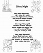 "Silent Night" music lyrics free printable | ... Free Printable ...