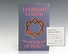 Book of Mercy. by Cohen, Leonard: (1984) Signed by Author(s) | Raptis ...