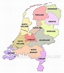 The Netherlands Political Map