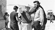 Sergio Leone and Clint Eastwood on the set of "For a Few Dollars More ...