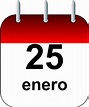 25 de enero - Calendario