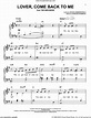 Lover, Come Back To Me sheet music for piano solo (PDF)