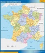 mappa Francia departments | Mappe mondo Netmaps