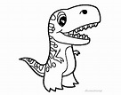 20 Dibujos del Rex para Colorear | Bebeazul.top