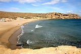 Playa de La Carolina, una de las cuatro playas componentes del Paisaje ...