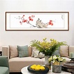 國畫牡丹掛畫手繪真跡花鳥畫中式客廳裝飾畫花開富貴臥室牀頭掛畫
