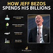 HOW JEFF BEZOS SPENDS HIS BILLIONS ! | Investing infographic, Investing, Finance investing