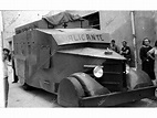 Un camión blindado construido por la UGT para ponerlo a disposición del ...