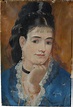 Eva Gonzalès - Self Portrait 1879 | ArtsViewer.com