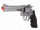 TSD Sports Airsoft Spring Revolver - 6" Barrel, Silver/Black | Pyramyd Air