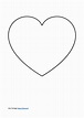 Herz Vorlage - Symbol der Liebe zum Ausdrucken