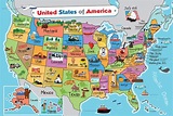 Kids Map Of United States - Map