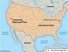 Map Yosemite National Park - North Carolina Map