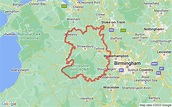 Free Map Of Shropshire - County In West Midlands, England