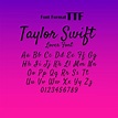 Taylor Swift Lover Font Format Ttf Alphabet Letters - Etsy