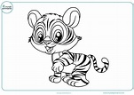 Dibujos de Tigres para Colorear - Fáciles de Imprimir