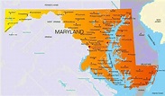 Map of MaryLand | State Map of USA | United States Maps