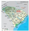 Mapas de Carolina del Sur - Atlas del Mundo