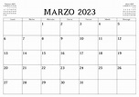Editable Calendario Marzo 2023 Para Imprimir - Docalendario