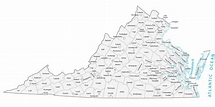 Virginia Map With Cities And Counties – Interactive Map