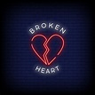 Broken Heart Neon Signs Style Text Vector 2267559 Vector Art at Vecteezy