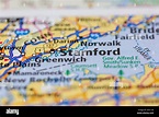 Stamford New York USA Shown on a Geography map or road map Stock Photo ...