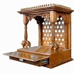 Handmade Wooden Temple Teak Wood -Traditional Style mandir in UK 24"x ...