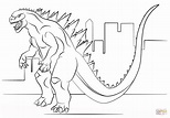 Desenho de Godzilla para colorir | Desenhos para colorir e imprimir gratis