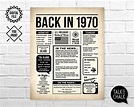 Free Printable Back In 1970 Poster - PRINTABLE TEMPLATES