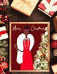 Vintage African American Christmas Card - Black and Beautiful Shop