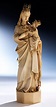 Schnitzfigur einer Madonna mit Kind in Elfenbein | Madonna, Schnitzen ...