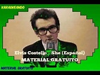 KARAOKE Elvis Costello She en Español - YouTube