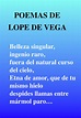 Poemas Cortos De Lope De Vega / 20 Poemas De Lope De Vega Llenos De ...