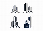 Skyscraper building icon illustration vector set 2201309 Vector Art at ...