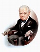 Luis Carreño: Caricatura de Winston Churchill, realizada por Luis Carreño.