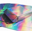 silver holographic paper gift box laser paper packaging box
