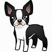 Cartoon Boston Terrier Cutout | Zazzle.com