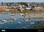 France, Manche, mer d'Iroise, Ploudalmezeau, Portsall, port Photo Stock ...