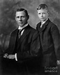 Young Charles Lindbergh With His Father by Bettmann