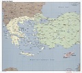 Mapa grande de la región del Mar Egeo - 2006 | Grecia | Europa | Mapas ...