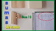 Aprende a sumar llevando con la base 10 para niños de primaria - YouTube