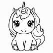 Unicornio para colorear para niños. 23525737 Vector en Vecteezy