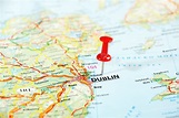 Dublin Ireland, Carte Du Royaume-Uni Image stock - Image du irlandais ...