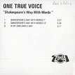 One True Voice Shakespeare's Way With Words UK Promo CD-R acetate (514762)