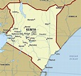 Large map of Kenya with cities | Kenya | Africa | Mapsland | Maps of ...